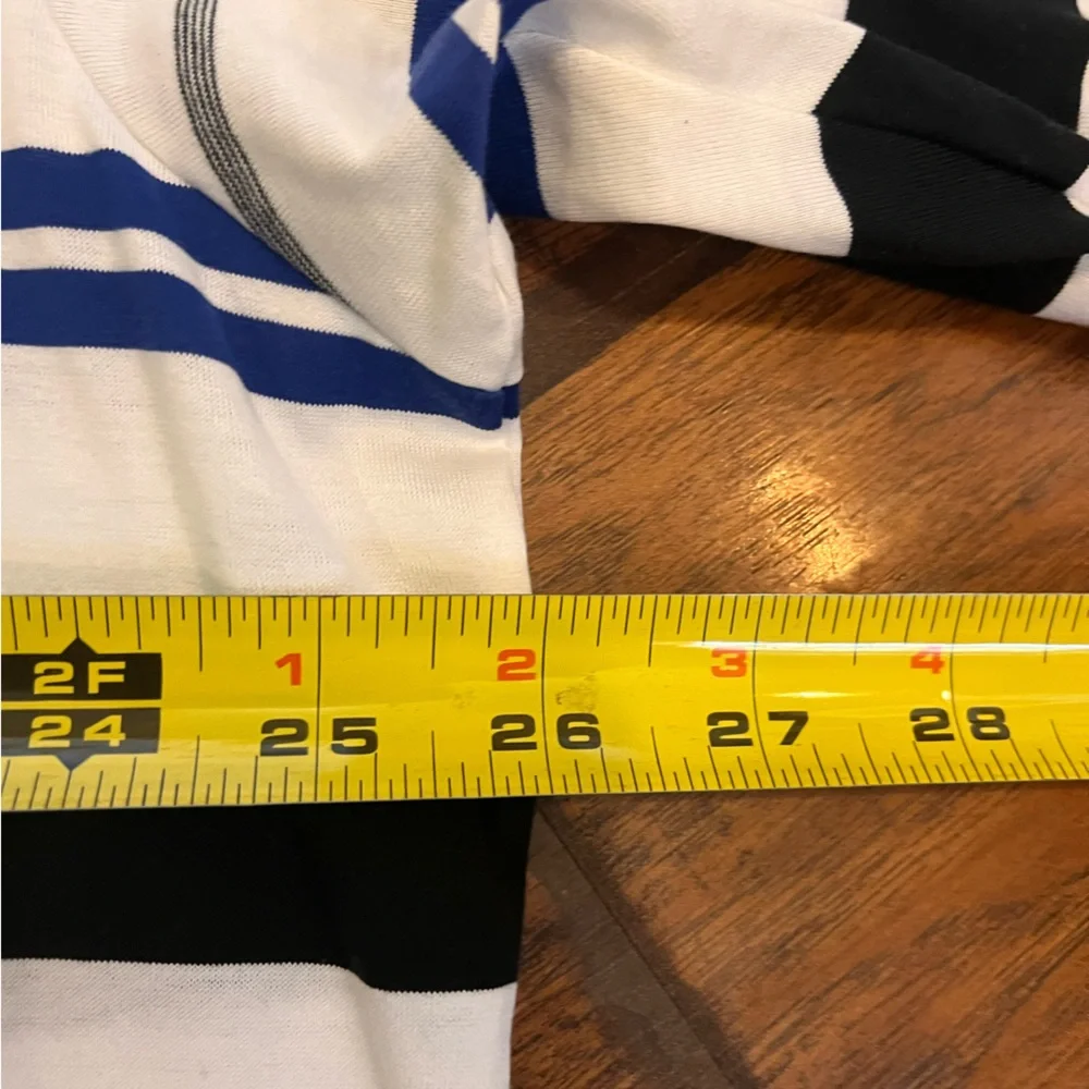 Ralph Lauren Polo Golf shirt men’s XL Pima cotton blue white black striped soft
